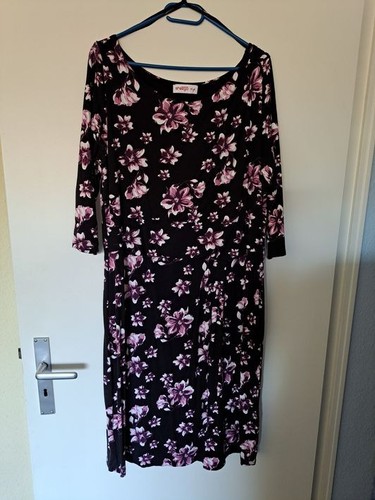 Kleid schwarz knielang - , mit