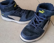 Puma Winter Sneaker 35 blau, gefütterte Sneaker Jungs Herbstschuhe