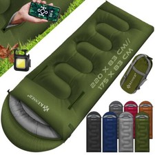 KESSER® Schlafsack Camping Mumienschlafsack Outdoor Deckenschlafsack Wasserdicht