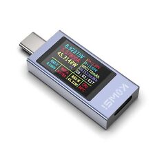 USB-C Tester Messgerät Typ-C Multimeter Digital PD Voltmeter Spannungsprüfer DE