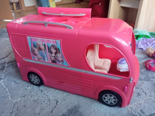 Barbie sammlung mit wohnmobil - barbie,