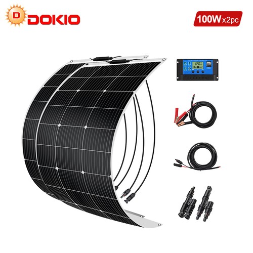 Dokio solarpanel 12v 200w - solarpanel,