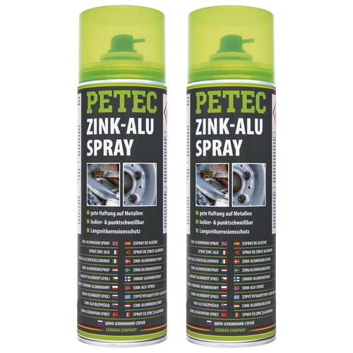 Petec zink alu spray - 2x, zink-alu