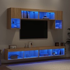 Wohnwand mit LED-Beleuchtung