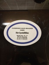 Bierdeckel Gambrinus Haus Brauerei GMBH Spezialitäten Chemnitz Brau & Boegen