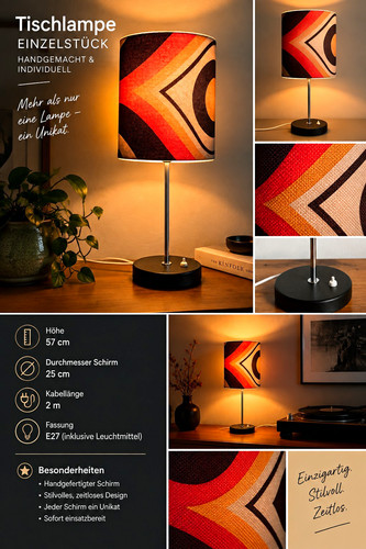 Handgemachte retro tischlampe - handgemachte,