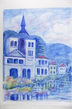 Wilhelm Klußmann Aquarell 2007 sig. Bad Zwischenahn 30x40cm N-1357