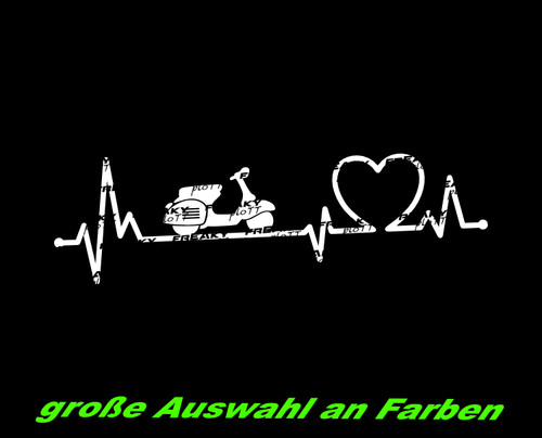 Love vespa aufkleber - i, my
