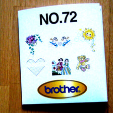 Brother Stickdatei, Stickkartei Karte Nummer 72  in Kreuzstich
