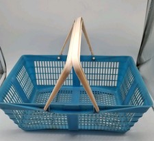 DDR Korb, Plastekorb, Griffe blau 