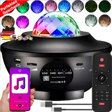 USB-Plug-in-Laser-Sternenhimmel-Projektor-Licht, Bluetooth-Lautsprecher, Schwarz