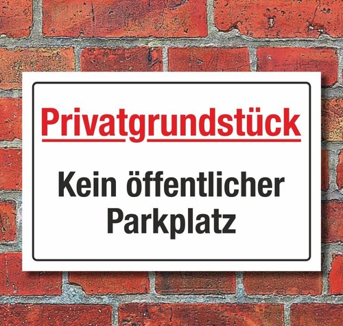 Schild kein öffentlicher - kein,