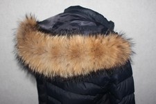 Pelzstreifen Waschbär Kragen