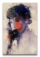 60x90cm Audrey Hepburn Porträt Abstrakt Kunst Telefon Filmikone Kult
