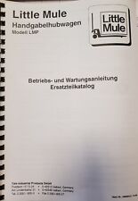 Little Mule LMP Betriebs- u. Wartungsanleitung inkl. Ersatzteilkatalog 