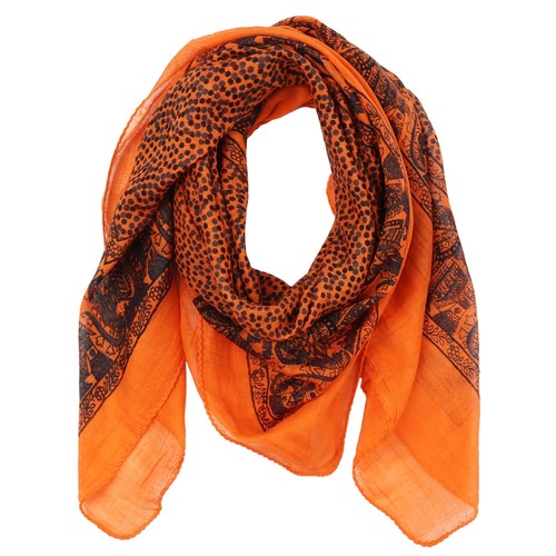 Baumwolltuch elefant orange - baumwolltuch,