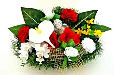 Herz Kunstblumen Totensonntag