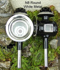 Pferdekutschenlampen Stil N8 N9 Cob - Pferdegröße Messing oder weißer Metallrand  