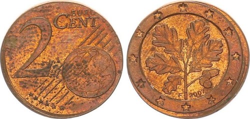 Fehlprägung cent 2007 f - fehlprägung,