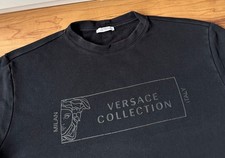 100%ORIG VERSACE COLLECTION MEDUSA LOGO SWEATSHIRT PULLOVER GR.L SCHWARZ