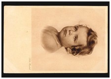 Künstler-AK Lotte Herrlich: Kinderköpfe Serie 13/28 Mädchenportrait, ungebraucht