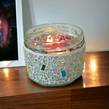 Windlicht silber bunt - , 65