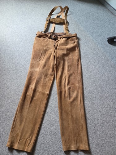 Trachtenhose velourleder lang - velourleder,