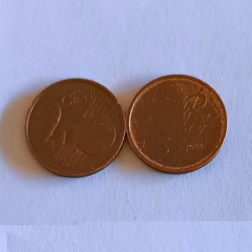 Frankreich eurocent 2002 - 2x,