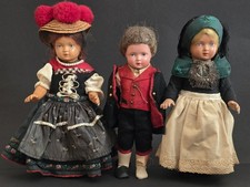 Schildkröt 3 × Puppen  Konvolut  Vintage Trachtenpuppe  50er Puppe in Tracht