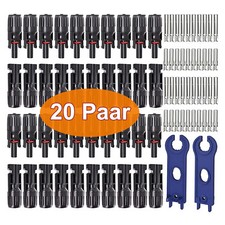 20paar solarstecker stecker - solarstecker,