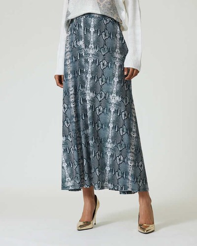 Rock grau damen maxi - rock,