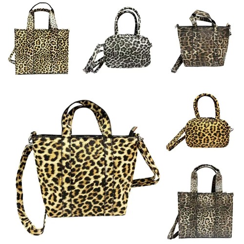 Leopard kunstleder tasche - leopard,