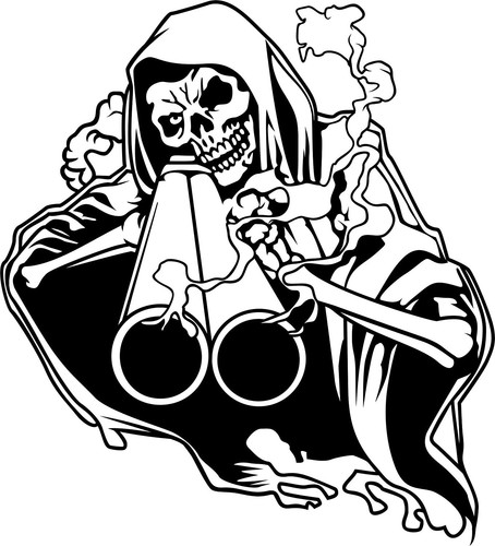 Skull death aufkleber xxl - skull,