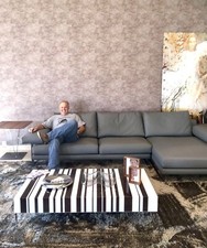 Italian Leather Sofa For Sale