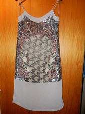 ZARA Kleid mit Pailletten - M/