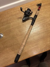Teleskop Angelrute mit Rolle Korkgriff gebraucht ca. 2,70 m