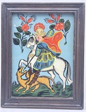 Hinterglas Malerei Sankt Georg