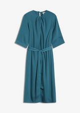 Elegantes Midi Satinkleid Gr