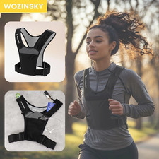 Wozinsky Reflektierende Laufweste mit Taschen Radweste Fahrrad