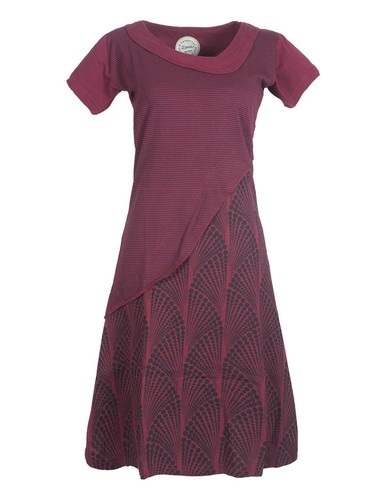 Vishes damen kleid kurzarm - kleid,