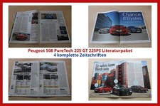 Peugeot 508 PureTech 225 GT 225PS Literaturpaket - 4 komplette Zeitschriften