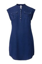 Sheego hammer kleid blau - kleid,,