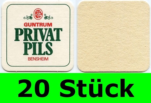 Stück bierdeckel guntrum - 20,