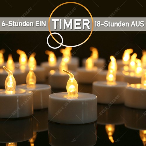 12er led teelichter mit timer - 12er,