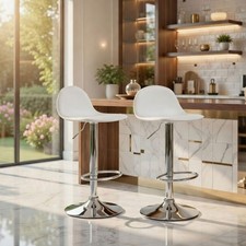 2er Set Barhocker APEX Weiß