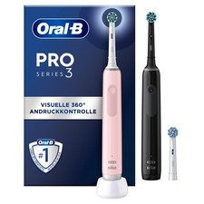 Oral-B Pro Series 3 3900 Schwarz/Pink Elektrische Zahnbürste Zahnreinigung 