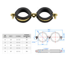 Schraubrohrschelle Doppelrohrschelle mit Schallschutzeinlage M6 Ø 12mm - 28mm