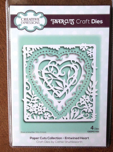 Stanzschablone entwined heart - stanzschablone,