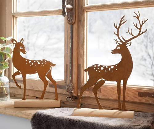 Weihnachts deko figur reh - figur, "reh