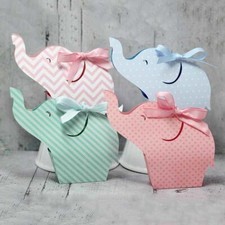 Stanzschablone Elefanten Box